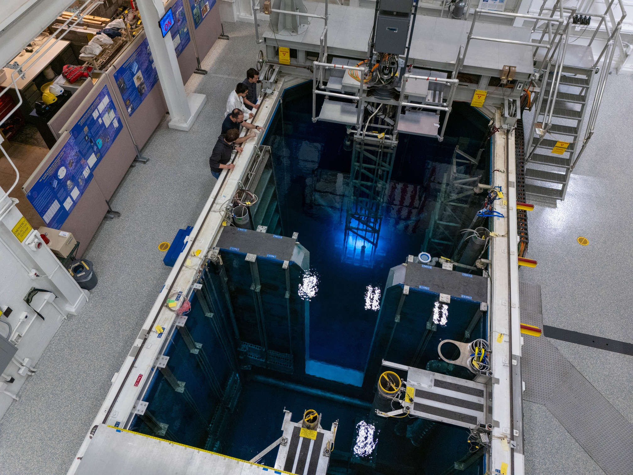 Overhead photo of Reactor Bay from drone.